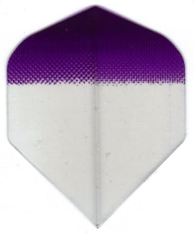 25 Sets #3046 AmeriThon Purple/Clear Tinted Dart Flights
