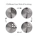 sylbx Tarros de Especias, 6pcs Cristal Especias Latas, Herméticos Tarro Cristal, Botes...
