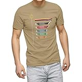[igsticker] プリント Tシャツ メンズ 男性 XL サイズ size おしゃれ クルーネック 茶色 サンドカーキ 男女兼用 t-shirt 015336 こどもの日 鯉のぼり 兜 熊