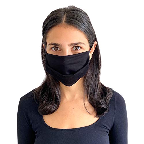 American Mask Project Reusable Cloth Face Mask (Pack of 2), Black