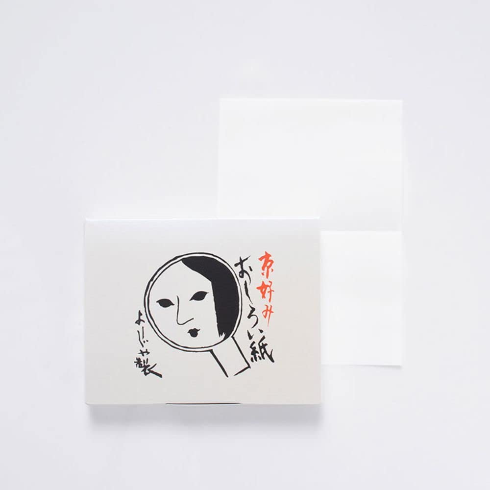 【Yojiya Official】Face powder papers, pearl color, set of 3 (60 sheets × 3 pieces), 2.0 x 2.5 inches (50 x 64 mm), makeup touch-up, with ultra-fine particle powder : Beauty