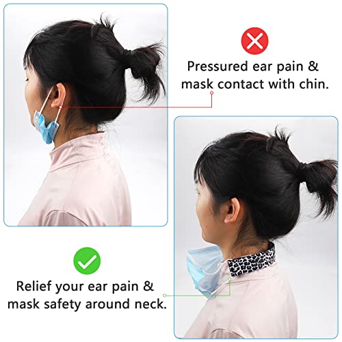 neoprene face mask ear savers comfortable mask extender for relief ear pain cute mask extender strap adjustable reusable lightweight mask holder with magic hook tape for teens amp adult