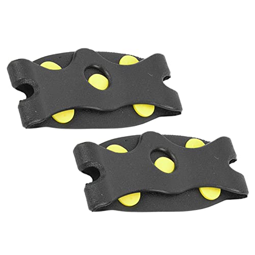 Leapiture 1 Pair 5 Toothed Crampons Boots Slip on Ice Spikes Outdoor Spring Claw Non Slip Ski Ice Shoes Cover Accessory for Ice Climbing Winter Outdoor Activities