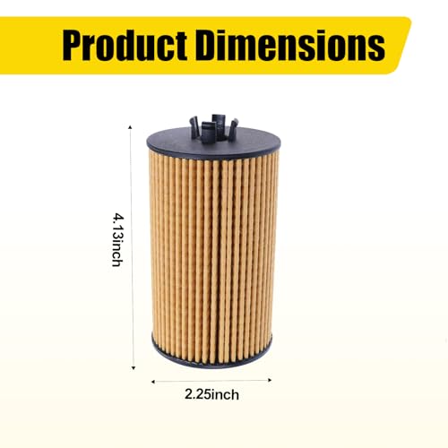 iFJF PF2257G Engine Oil Filter Replacement for Chevy Cruze 1.4L 1.8L 2011-2015 GMC Canyon 3.6L 2017-2020 Buick Encore 1.4L 2013-2020 Replaces 55594651 93185674 5650359