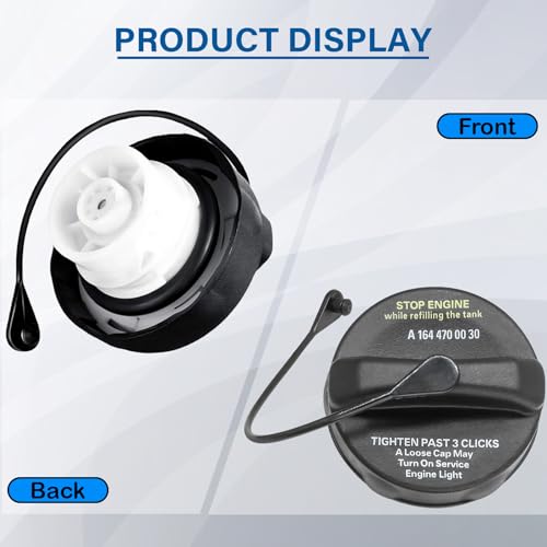 Image of Gas Cap,Fuel Gas Cap Replacement A1644700030,A1664705800 For 2006-2014 Mercedes-Benz ML500 R350 ML63 AMG GL450 R320 GL550 ML350 R500 ML320 GL32 ML550