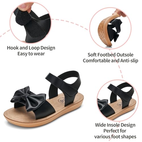 Image of Trary Toddler Sandals for Baby Girls Boys Summer Sandals Cute Kids Shoes Lightweight Open Toe Sandals Beach Holiday Unisex Child Sandals