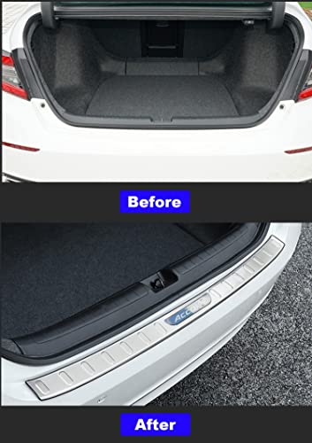Ajlotmo Stainless Steel Rear Bumper Guard Cover Protector Compatible With Honda Accord 10Th Gen 2018 2019 2020 2021 #TOP3
