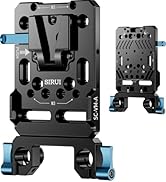 Amazon | SIRUI Vマウントバッテリープレート デュアル15mmロッド