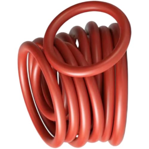 Joint torique rouge 90x80x5 mm en silicone VMQ pour étanchéité métrique