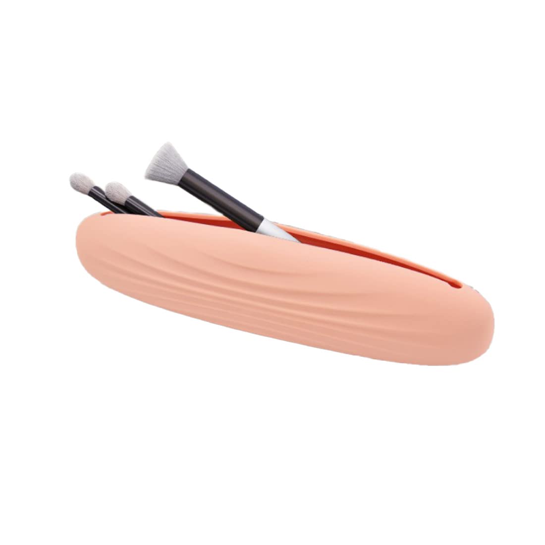 Porta Pennelli Trucco In Silicone - Custodia Da Viaggio Morbida, Rosa, Antipolvere - Foto 12