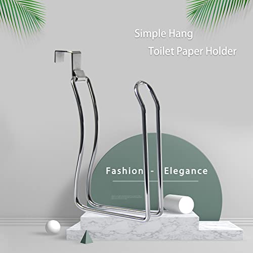 Toilet Paper Holder, Over The Tank Toilet Paper Holder, Toilet Paper Roll Holder, Bathroom Toilet Paper Storage(Chrome) - Image 5