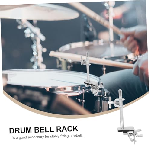 Soporte de Abrazadera para Cowbell para Kit de Batería Soporte de Montaje con Clip de Extensión Universal para Bombo para Hardware de Percusión miniatura 7