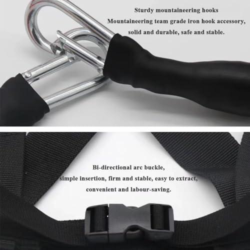 Sled Harness Vest Waist Belt Strength & Power Training Belt Weight Training Resistance Belt Workout Harness Speed Trainer Weighted Resistance Band Rope Kit Sprinting Resistance Speed Band Adjustable - Image 4