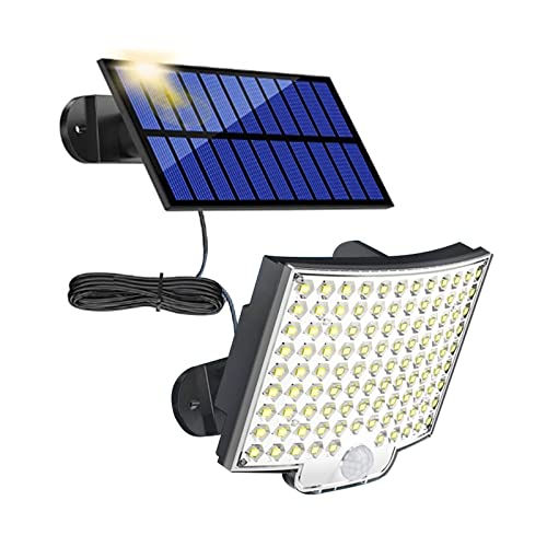 Luz solar al aire libre 106 LED con sensor de movimiento y lámpara de pared IP65 para jardín