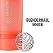 BlenderBottle Shaker Bottle with Pill Organizer and Storage for Protein Powder, ProStak System, 22-Ounce, Black/White