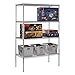 Sandusky WS482486-C Heavy Duty Steel Adjustable Wire Shelving, 800 lbs Capacity, 48