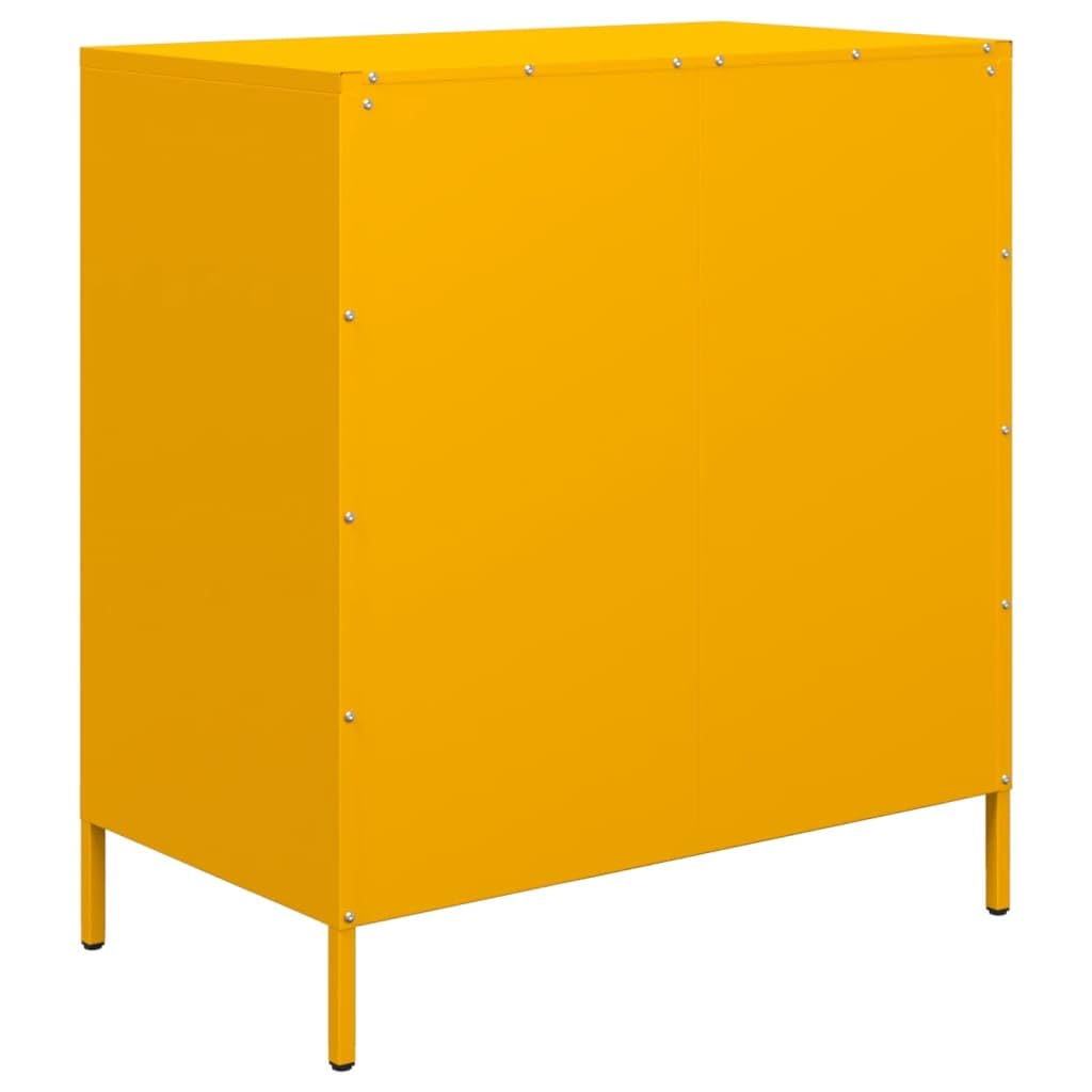 Générique Buffet Jaune Moutarde 68x39x73,5 cm Acier laminé à Froid,Buffets & bahuts,851289