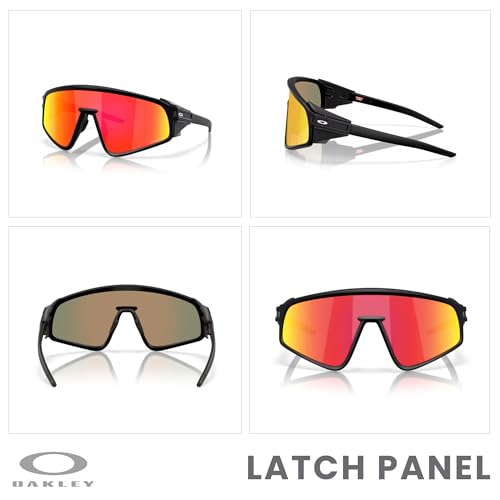 Oakley Latch Panel OO9404 Shield Sunglasses for Men for Women+ Bundle Accessory Leash Kit, Microfiber Pouch3