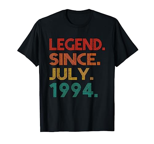 Legend Since July 1994 Birth Of Birthday Idea 1994 Vintage Camiseta