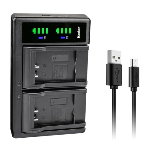 Kastar LTD2 USB Battery Charger Compatible con Lectrosonics LB-50 Battery, Lectrosonics 40117, Lectrosonics SSM Transmitter y IFBR1B Receiver, IFBR1B Bodypack Receiver miniatura 1