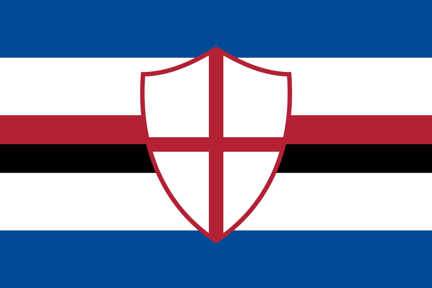 Large Flag Sampdoria football club | flag | 1.35m² | 14.5sqft | 90x150cm | 3x5ft - long lasting outdoor flag