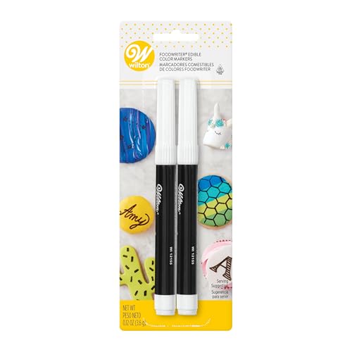 Wilton 609-1192 Black Food Writer Edible Ink Markers (2-Pack)
