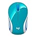 Logitech Wireless Mini Mouse M187 Ultra Portable,1000 DPI Optical Tracking, 3-Buttons, PC/Mac/Laptop - Bright Teal