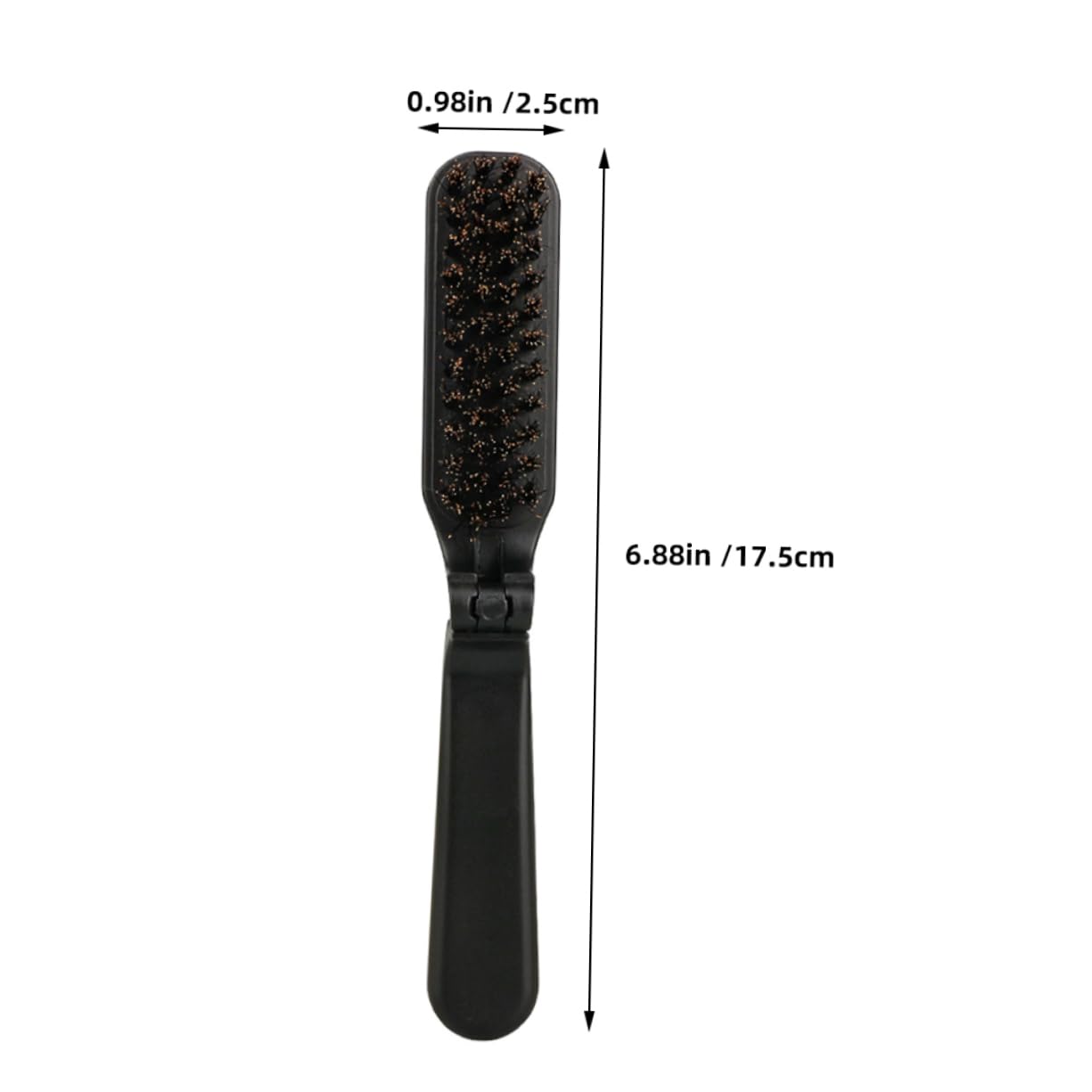 CALLARON Portable Beard Brush for Men Folding Design Grooming Brush with Ergonomic Handle Sturdy Bristles for Beard and Hair Styling for Barbers and Home Use