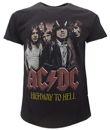 T-shirt Originale AC/DC Highway to Hell H2H con cartellino ed etichetta di originalità maglia maglietta