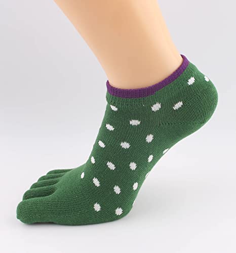 Women's Low Cut Toe Socks Ankle Cotton Running Socks(Pack of 5/6)2