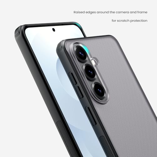 Image of Nilkin Slim Matte Series case for Samsung Galaxy S26 Plus (S26-Plus), Shockproof and Scratch-Resistant, Lightweight Case (Transparent Black, S26 Plus)