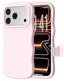 ORNARTO Cover per iPhone 17 Pro Max (6,9"), Cover in Silicone Liquido con Controllo della Fotocamera, Compatibile con MagSafe, Cover Kawaii e Carina per Ragazze e Donne, Rosa Creta