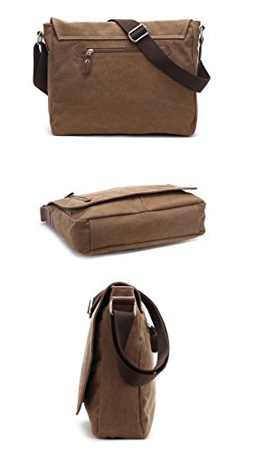 Egoelife Bolsa mensageiro unissex de lona para viagens, acampamento