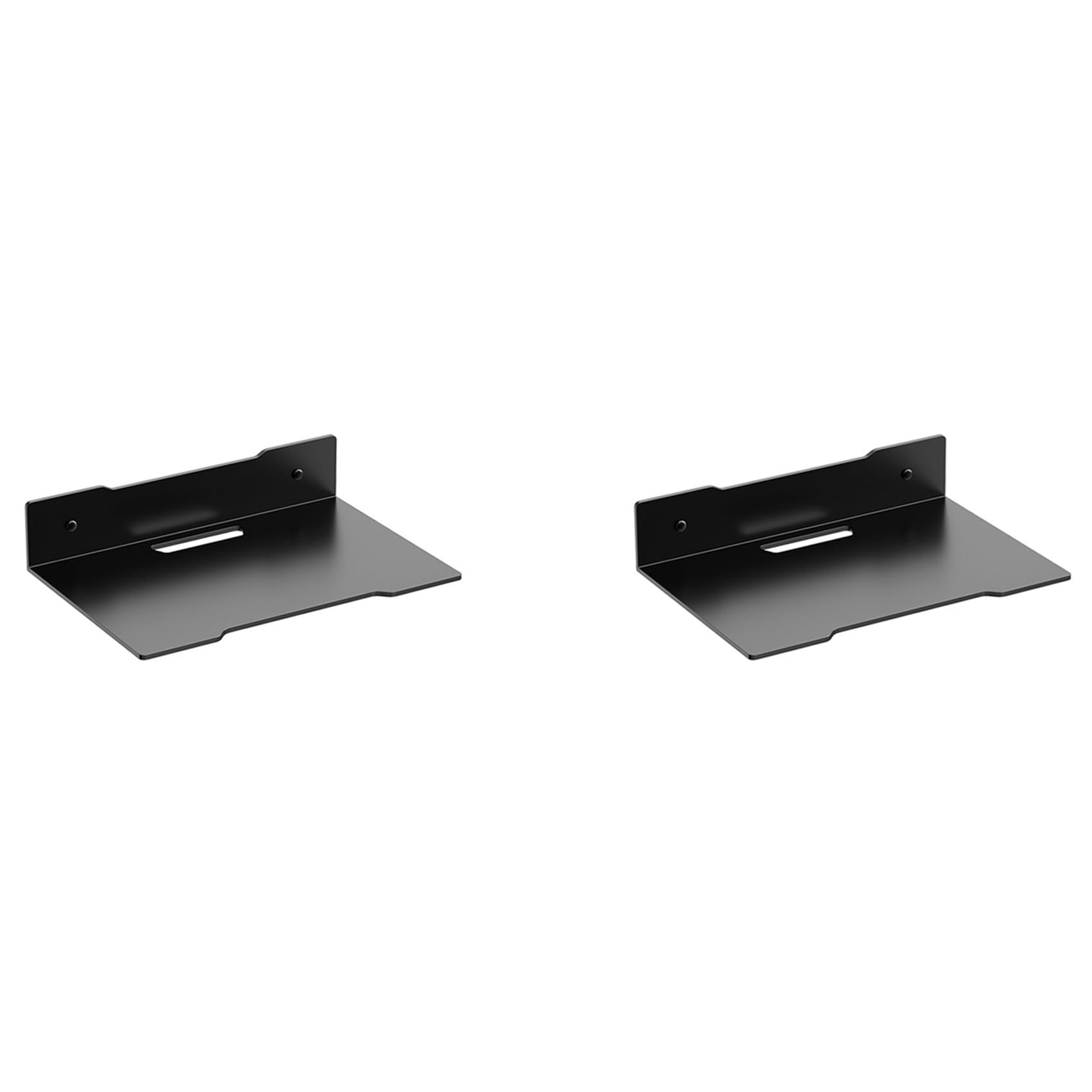 Hndhbfgrt 2X Wall Shelf Holder Floating Shelf Stand Wall Mount Storage Rack for TV Projector Speaker Camera Router, Large