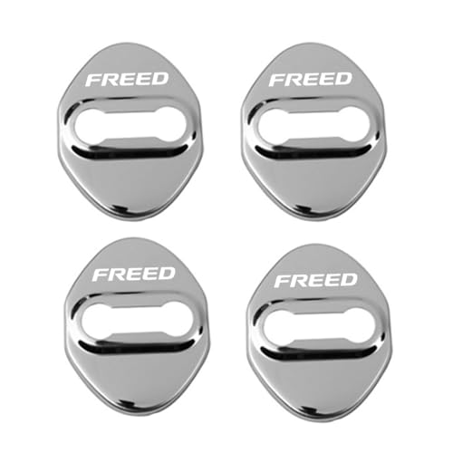 FOR新型フリードFREED GT1 GT3 GT2 GT5 GT4 GT7 GT6 GT8 GTシリーズ用(2024年6月〜)カスタムパーツ ドアロック保護カバー ステンレス製ドアロックカバー 車種専用設計 傷防止 防塵 取り付け簡単 外装パーツ 4個フ