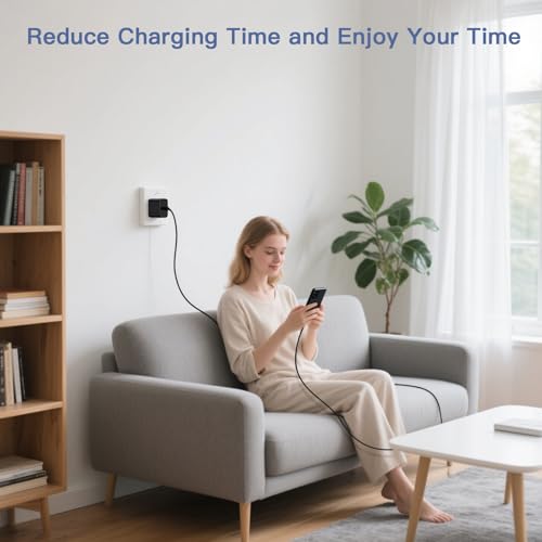 Image of 45W Samsung Super Fast Charger Block, 2Pack Type C Fast Charging Block with 3FT 6FT USB C Charger Cable Compatible with Samsung Galaxy S24 S23 S22 S21 Ultra /S20 /S20 Ultra /Note 20 Ultra