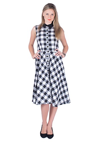 check black and white dress