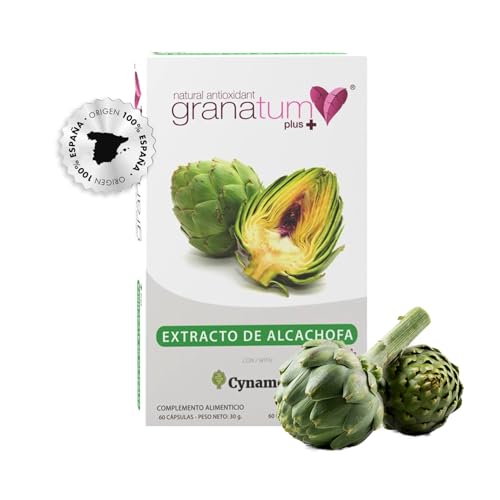 Granatum Plus - Extracto de Alcachofa con Cynamed - Suplemento Alimenticio - Detox Hepático y Digestivo - Bienestar Metabólico - Diurético Natural - Producido en España - 1 Caja 60 Cápsulas