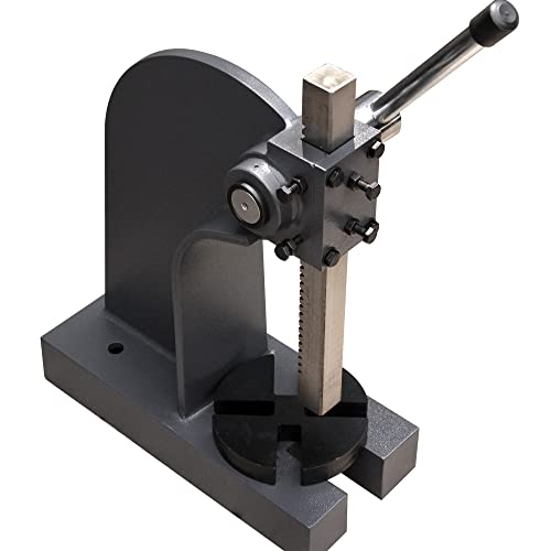 Kaka Industrial Ap-1/2 Arbor Press, 1/2" Ton Cast Iron Arbor Press, 3" Height Leverage Arbor Press, Heavy Duty Arbor Press, Manual Desktop Arbor Press Cast Iron Material, For Riveting Punching Holes #TOP3