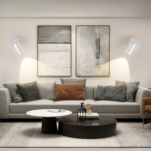 Image of Spotlight Indoor Ceiling LED Light,1 Light 20W Modern Spot Light Fixtures 4000K White Accent 300Adjustable Picture Painting For Living Room Bedroom Hallway Gallery Flush Mount Directional Lighting