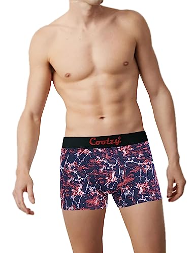 Image of Men's Cotton Printed Regular Fit Trunk | Soft and Comfortable Underwear for Men (Multicolour) (Pack of 3)