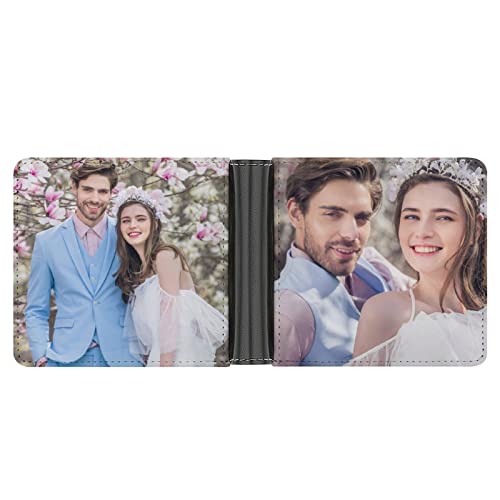 Personnalisé Femmes Portefeuille-Double Face Impression Fait sur Mesure Grande Capacité Porte-Monnaie Porte-Carte -Portefeuille en Cuir Cadeau pour mère épouse Petite Amie Soeurs-2 Image Cover