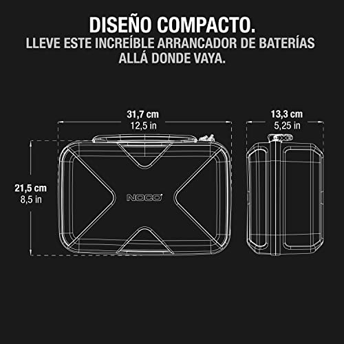 Maletín protector NOCO GBC103 con cremallera y compartimento para cables GBX75 7