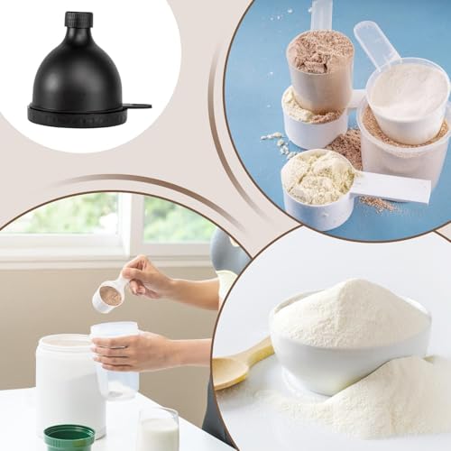 Eiwit trechter - reisschudtrechter voor eiwitmix 3,15 inch multifunctionele supplement dispenser - PP -materiaal unisex gemakkelijk te dragen lichtgewicht campinggymnastiek Dagelijkse voeding - Afbeelding 6