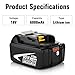 2-Pack 6.0Ah BL1860B Battery and DC18RC Charger Replacement for Makita 18V Battery and Charger Compatible with Makita 18 Volt LXT Lithium ion Batteries BL1860 BL1850B BL1850 BL1830B BL1830 (Black)