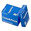 Easyprint Confezione da 2500 fogli di carta A4 di alta qualità per stampante e fotocopiatrice, formato A4, bianco brillante, CIE 160, certificato ambientale PEFC