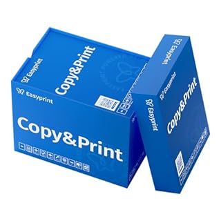 Easyprint Confezione da 2500 fogli di carta A4 di alta qualità per stampante e fotocopiatrice, formato A4, bianco brillante, CIE 160, certificato ambientale PEFC