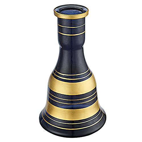 Wasserpfeife ca. 50cm Shisha Set Nargile Orientalisch Nargile Schwarz Gold-Farbig Groß 2 Anschlüsse Schläuche Schlauch… – Bild 5
