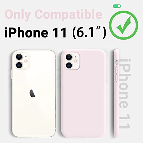 Aotesier Upgraded Slim Fit Iphone 11 Case, Premium Silicone Phone Case, Full Body Shockproof Protection Cover Anti-Scratch&Fingerprint For Iphone 11 With Comfortable Grip, 6.1 Inch, Chalk Pink #TOP1