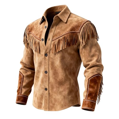 Tenue de cowboy classique avec pompons et col à revers rétro